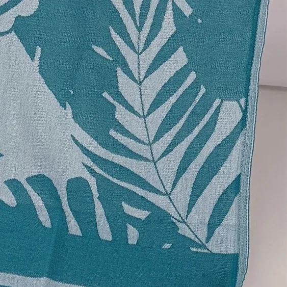 Jacquard Peshtemal Towel Jacquard woven peshtemal towel palm leaf pattern