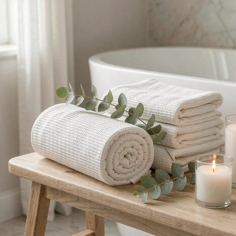Peshtemal Spa Towel Use Peshtemal used as a spa and bath towel