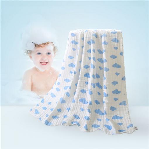 Muslin Baby Gauze Bath Towels Printed-Pre-washed--2